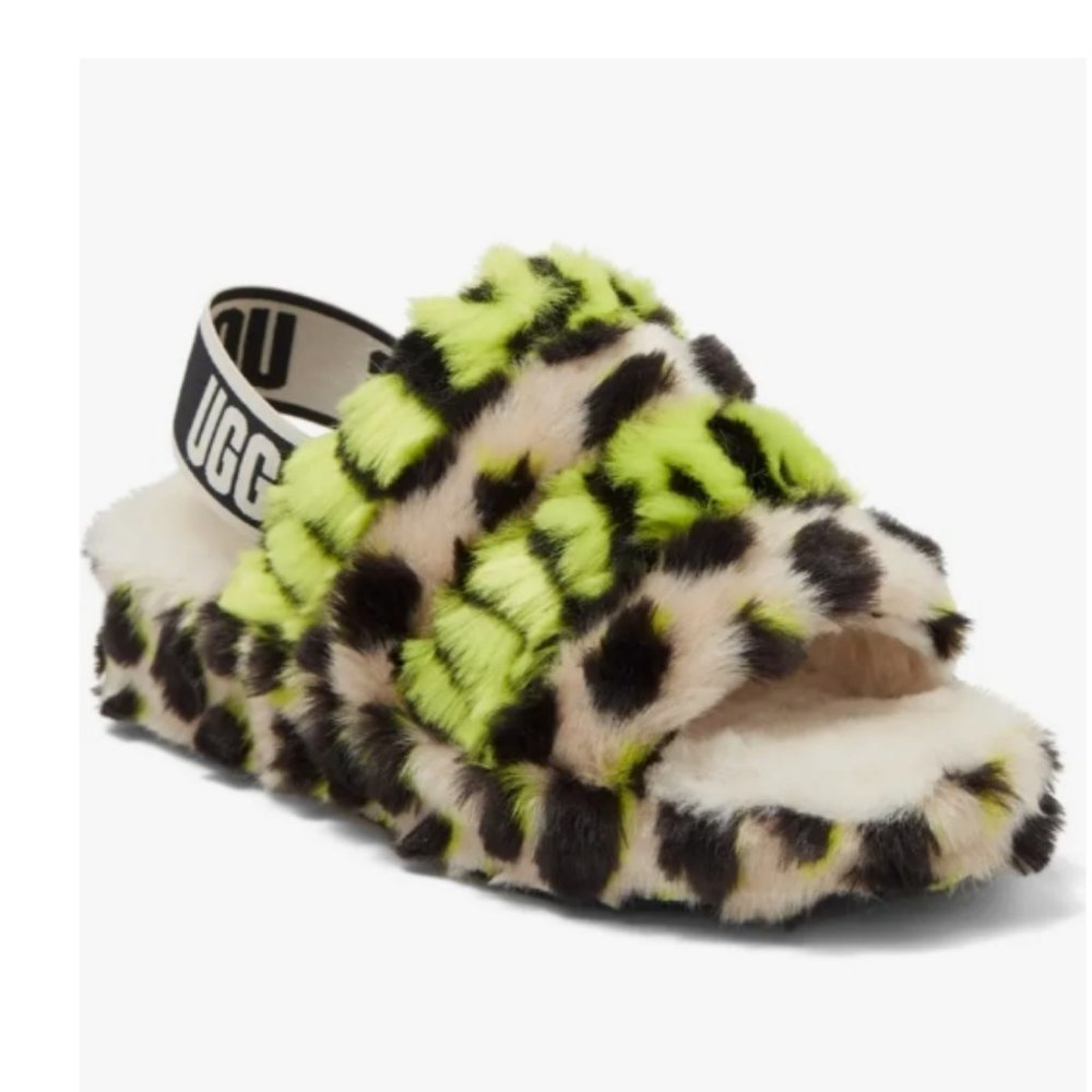 Brand new UGG Fluff Yeah Animalia Slingback Sandal (Women)